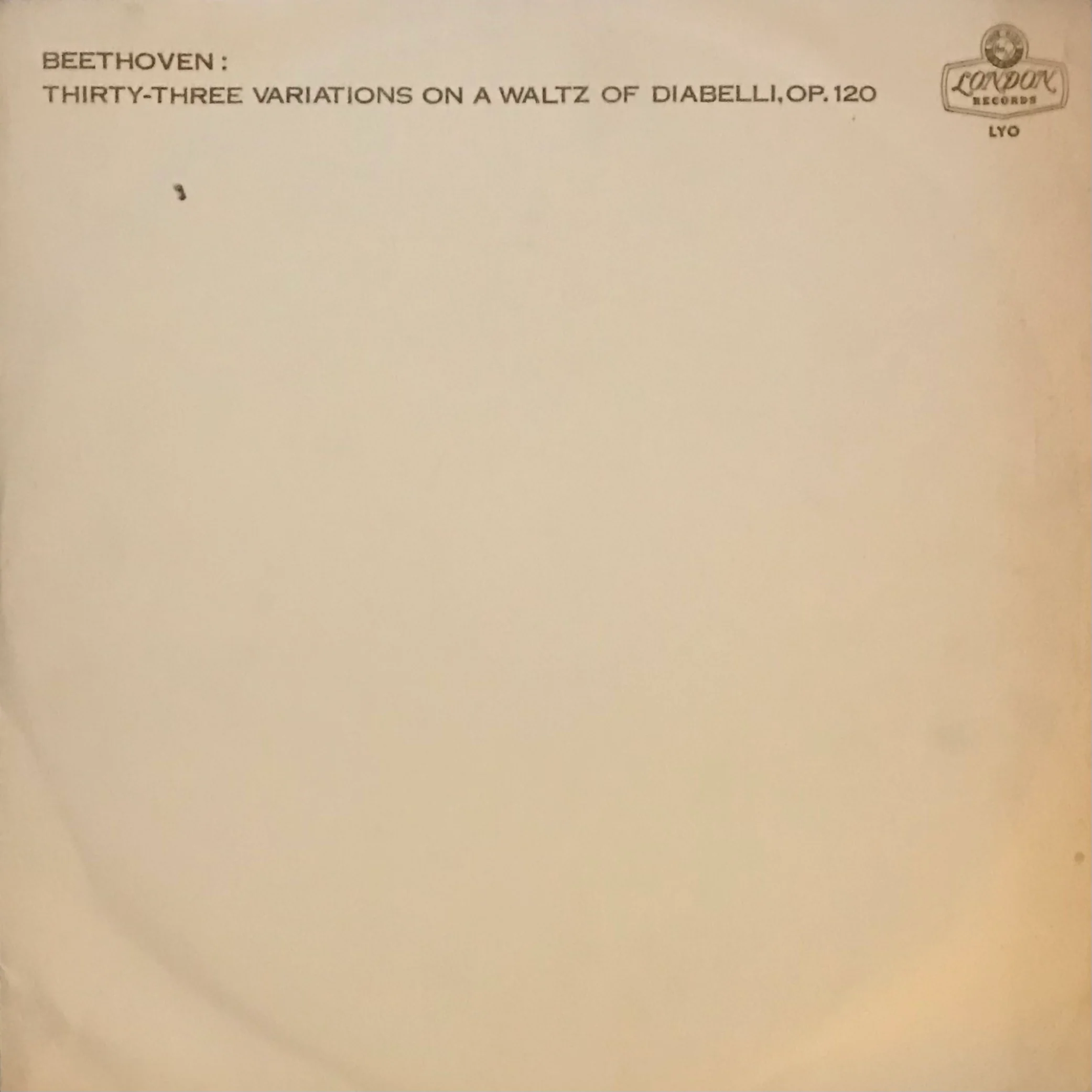 Beethoven: Thirty- Three varatoins on Waltz of Diabelle,Op.120